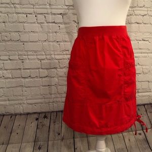 “Armani Jeans” skirt w/pockets on side,vibrant red